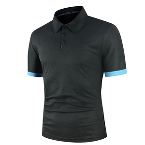 Golf d'été pour polo Logo imprimé brodé personnalisé Tissu tricoté de haute qualité Vente en gros de luxe pour hommes à manches courtes - Product Image 2