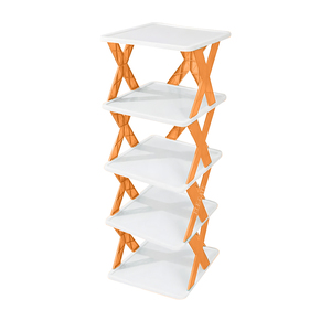 Scarpiera Pieghevole Moderna Minimalista in Plastica a 4 Livelli, Convertibile ed Estensibile per Arredamento Casa Salvaspazio - Product Image 2