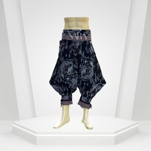 Unisex Casual Harem <b>Pants</b> with Stretch Waist Lightweight Comfortable Loose Fit for Daily Travel and <b>Loungewear</b> Use - Product Image 6