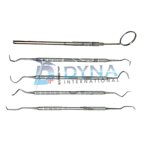 Kit d'hygiène buccale professionnel en acier inoxydable : instruments de sculpture dentaire et miroir manuels de haute qualité - Product Image 3