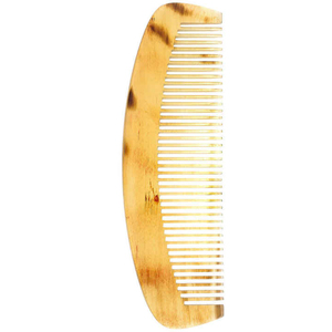 Peine de barba de cuerno de búfalo hecho a mano, peine de cuerno de búfalo negro, mango grande, antiestático, adecuado, cuerno Natural, peines hechos a mano, lo último - Product Image 4