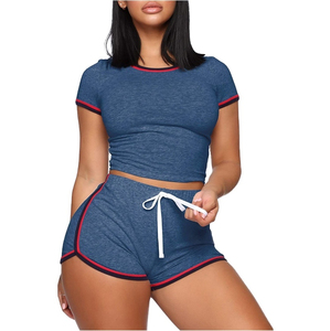 Meilleurs t-shirts d'été en coton deux pièces pour femmes avec ensembles de shorts 2026 - Product Image 3