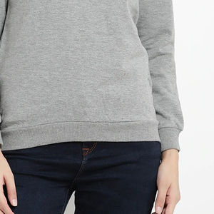 Créez votre propre logo Couleur unie Sweatshirts Sublimation Sweatshirts pour femmes sans capuche Jogging Chemises de haute qualité - Product Image 6