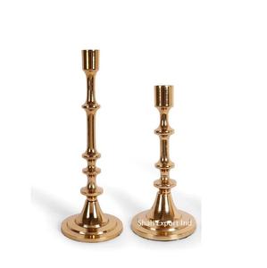 Bougeoir conique décoratif en métal pour la maison et le mariage Bougeoirs coniques de table plaqués argent perlés en cristal - Product Image 5