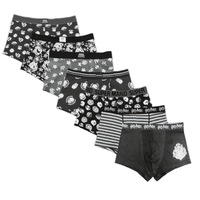Sous-vêtements pour hommes en coton et élasthanne de haute qualité, caleçons boxers à taille basse, respirants, antibactériens, écologiques, personnalisés