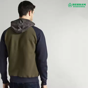 Tissu pour sweat à capuche uni en polyester/coton, molleton/polaire française, coupe classique, unisexe, épais, séchage rapide, respirant, pour l'hiver - Product Image 6