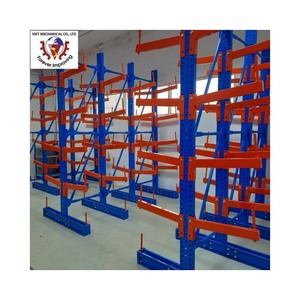 Custom Cantilever Racking High Capacity Storage <b>Rack</b> for Steel Pipe and Lumber Organization Use - Product Image 1