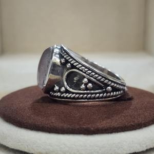 แหวนเงิน925ดีไซเนอร์แบบแฮนด์เมดสำหรับงานปาร์ตี้คอลเลกชันวินเทจสุดหรูโรเดียมโรสควอตซ์อัญมณีสำหรับงานปาร์ตี้ - Product Image 3