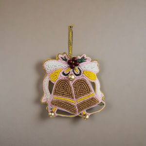 Oferta Especial: Adornos Navideños Pinkweave Hechos a Mano con Cuentas, Personalizables en Color y Tamaño, Diseño Moderno, Decoración Festiva Colgante - Product Image 1