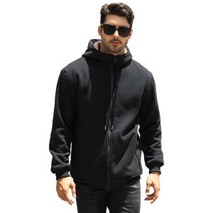 Sudadera con Capucha de Forro Polar con Cremallera Completa, Bordado Personalizado con Logotipo OEM, Unisex, para Hombre, 100% Algodón, Transpirable, Cortavientos, para Otoño - Product Image 2