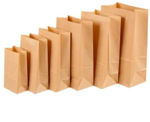 Bolsas de compras biodegradables respetuosas con el medio ambiente personalizadas, bolsa de papel para embalaje de comida rápida, bolsa de papel Kraft para llevar para restaurante - Product Image 4