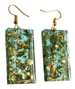 Pendientes de Resina Epoxi Transparente con Diseño Floral Pintado a Mano, Diseño Contemporáneo, Precio Bajo, Aspecto de Lujo, para el Día de San Valentín - Product Image 5