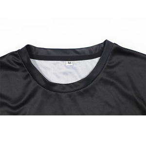 Camiseta de punto de manga corta con ajuste regular y estampado gráfico personalizado, lavado ácido, poliéster/algodón, patrón sólido, estampado digital, transpirable y de secado rápido. - Product Image 4
