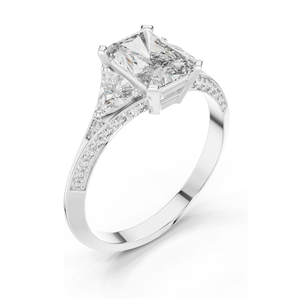 1.723 CT Lab Diamond <b>Ring</b> for Women VVS-VS EF Clarity 18KT, 14KT, 10KT Gold & 925 Silver Rose, Yellow, White Gold & - Product Image 6