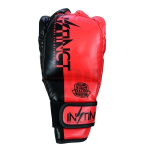 ถุงมือครึ่งนิ้วเปิดฝ่ามือ MMA สำหรับผู้ใหญ่ถุงมือหนัง PU โลโก้ตามสั่ง - Product Image 2