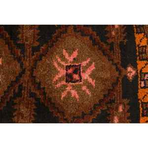 พรมตุรกีขนาดเล็ก 1.6x3 ฟุต สีน้ำตาลวินเทจ ลายพรมขนสัตว์แบบนามธรรม - Product Image 5