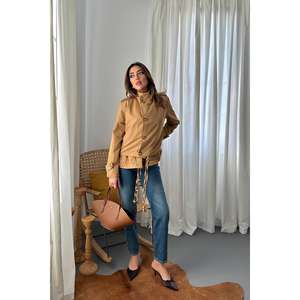 ขายส่งเสื้อแจ็คเก็ตสั้นสองชั้น Camel สำหรับฤดูใบไม้ร่วง - Product Image 4