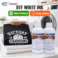 Encre blanche DTF Cowint pour impression textile sur vêtements, haute opacité, élastique, anti-colmatage, fluide, durée de vie 1 an