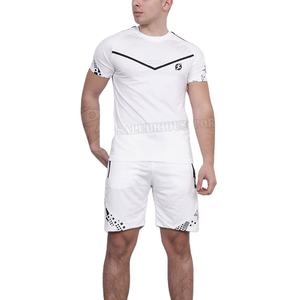 2023 nuevos pantalones cortos de gimnasio de verano para hombre, chándal, conjunto de dos piezas con estampado informal para hombre, camiseta de manga corta y pantalones cortos para trotar - Product Image 1