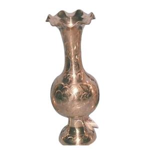 Florero de latón de alta calidad con grabado en oro acabado para decoración del hogar florero decorativo de mesa - Product Image 4