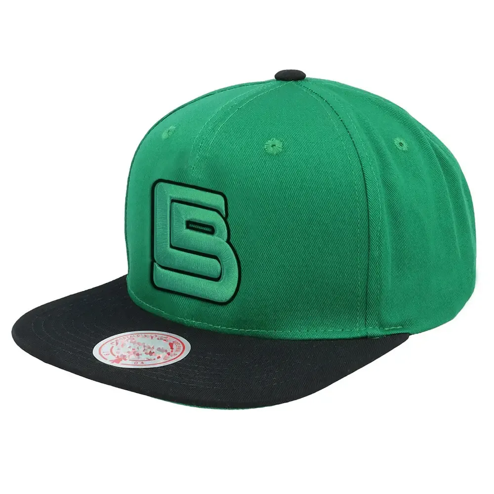 Toptan Hip Hop erkekler 3D nakış 6 Panel Premium özel Logo spor takımı basketbol Boston Snapback kap