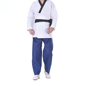 Uniforme de judo unisexe personnalisé ODM OEM de haute qualité 2025, polyester et coton respirant, vêtements d'arts martiaux, vente en gros d'usine - Product Image 1