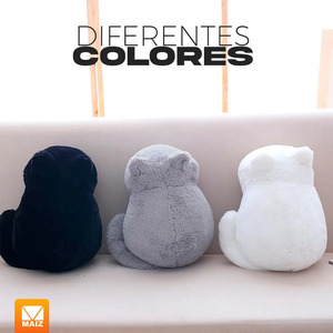 Cojín de Peluche con Forma de Gato Kawaii, Suave y Decorativo - Colores Surtidos - Product Image 6