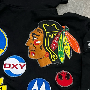 Sweat à capuche OEM personnalisé avec fermeture éclair et broderie, en coton épais de haute qualité, coupe oversize, écologique, 400g, pour l'automne - Product Image 5