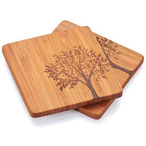 ถาดรองแก้วไม้แฮนด์เมดสไตล์คลาสสิกทันสมัยฝังกระดูกสำหรับชา/กาแฟ - Product Image 2