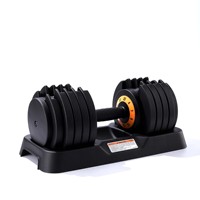 Mancuerna Ajustable de 10 Pesas (55 LB) para Entrenamiento de Músculos Centrales, Equipo para Uso Doméstico