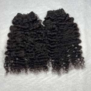 Extensions de faisceaux bouclés birmans vietnamiens à cuticule alignée Kinky Curly Cheveux humains bouclés birmans bruts - Product Image 2