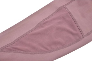 Women Mesh Panel Yoga <b>Leggings</b> <b>with</b> Side <b>Pockets</b> – Wholesale Activewear Fitness Workout Pants <b>with</b> Custom Logo Service - Product Image 6