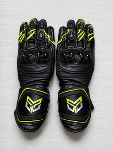 ถุงมือหนังสำหรับขี่มอเตอร์ไซค์รุ่นใหม่ปี 2027 ป้องกันมือแบบเต็มนิ้ว ถุงมือสำหรับแข่งรถ ระบายอากาศได้ดี ถุงมือแบบมีช่องระบายอากาศด้านข้าง - Product Image 1