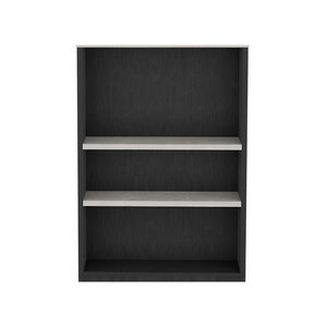 Chariot de cuisine Doyle avec trois étagères latérales, noir/bois de chêne, îlot de cuisine en marbre Ibiza - Product Image 5