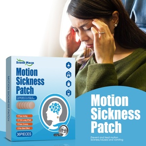 Patch <span class=keywords><strong>anti</strong></span>-mal des transports South Moon, 100% herbes naturelles, pratique pour les voyages, nausées, vertiges, vomissements, mal des transports en voiture, autocollants - Product Image 2