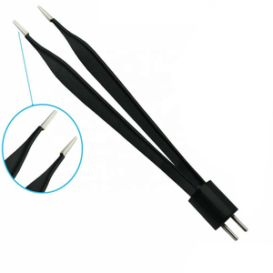 Pinzas Bipolares de Acero Inoxidable para Instrumentos Médicos, Reutilizables, con Mango Ergonómico Aislado, Control Quirúrgico Manual - Product Image 4