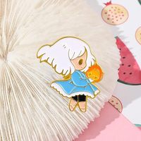 Pins de Solapa de Aleación de Zinc con Esmalte Ecológico, Diseño de Personajes de Anime, para el Mercado Europeo de Accesorios de Moda