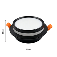 Fabricant sur mesure, nouveau design, boîtier de downlight encastré GX53, support de lampe en aluminium, luminaire de plafond, accessoires d'éclairage