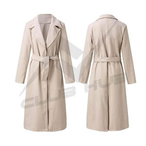 Manteau long trench pour femme, mode automne/hiver 2025, haute qualité, élégant, chaud, décontracté, respirant, écologique, en peau de mouton avec capuche - Product Image 1