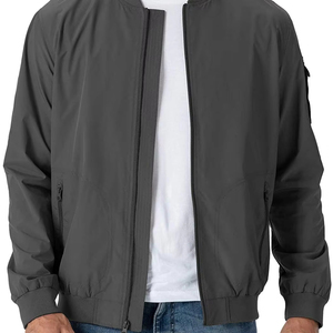 Chaqueta Bomber de Invierno para Hombre, Nueva Moda, Manga Larga, Logotipo Personalizado, Lona Transpirable con Cuello Alto, Talla Grande, OEM, con Capucha Frontal - Product Image 6