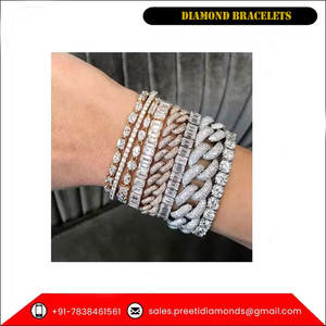 Pulseras de diamantes de alta calidad chapado en oro plata para compromiso boda fiesta regalo de los mejores proveedores - Product Image 5