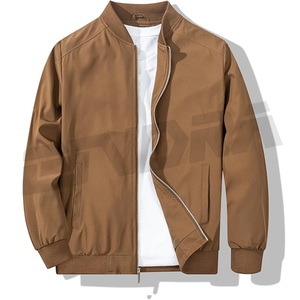 Chaqueta bomber para hombre, elegante, ligera, a prueba de viento, con cremallera, abrigo de moda, ropa de calle, chaqueta Softshell ajustada - Product Image 1