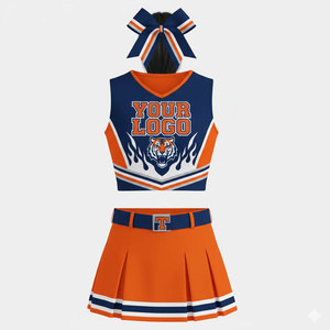 Uniformes de Animadoras para Mujer, Diseño Más Reciente de 2026, 100% Poliéster, Tela Transpirable, Ropa de Alto Rendimiento, Colores Personalizados, Alta Calidad - Product Image 4