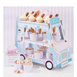 Street Ice Cream Car Truck Dessert Truck Cake Tray vassoio per torta Party Wedding centrotavola Cake Stand - Product Image 6