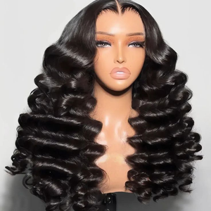 Pelucas Lace Front de Cabello Humano Remy Virgen Indio con Doble Trama a Máquina [Nudos Pre-decolorados, Línea de Cabello Pre-arrancada, Elástico Removible] - Product Image 5