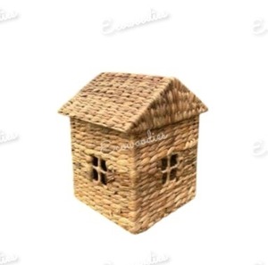 ตะกร้าหวายทรงบ้านจากธรรมชาติอุปกรณ์จัดระเบียบของเล่นสำหรับเด็กตกแต่งห้องเลี้ยงเด็ก - Product Image 2