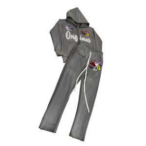 Service OEM survêtement respirant de luxe personnalisé pour hommes très vendu survêtement à motif solide tendance pour l'hiver - Product Image 2