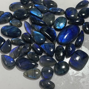 Alta calidad 13x18 cabujones de labradorita azul piedras preciosas sueltas todas las formas tamaños collar de labradorita azul en forma de pera Natural - Product Image 5