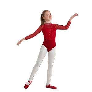 Leotardo de Danza, Traje de Gimnasia, Ropa de Danza para Niña, Ropa de Gimnasia Rítmica, Leotardo de Yoga, Leotardo de Spandex Profesional - Product Image 1