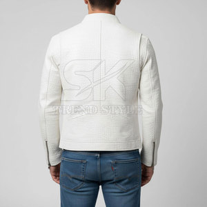 Chaqueta de Cuero con Estampado de Cocodrilo Premium para Hombre, Estilo Vintage, Abrigo Cálido de Invierno, Chaqueta de Cuero con Patrón de Cocodrilo de Lujo para Hombre - Product Image 5